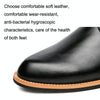 JL-1022 Men British Pointed Leather Shoes Business Casual Shoes, Size: 42(Black)