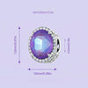BSC891 925 Sterling Silver Symphony Purple Moonlight Gemstone DIY Beaded Bracelet Accessories