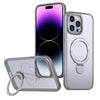For iPhone 14 Pro Max Wing Series Gen2 MagSafe Metal Ring Holder Phone Case(Titanium Gray)