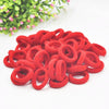 20pcs / Pack Girls Kids Rubber Bands Ponytail Holder Elastic Hair Bands(Red)