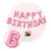 2 PCS 16 Inch Happy Birthday Letter Aluminum Film Balloon Birthday Party Decoration Specification(Classic Silver)