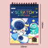 Hand Painted Scratch Paper Colorful Coil Scratchbook With Pen, Model: Haruita Huahua