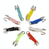 Diving Double-headed Stainless Steel Flow Hook With Safety Rope, Color: White