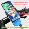 USB Charging Bicycle Light Front Handlebar Led Light   with Holder & Electric Horn2400mAh Battery(Blue)