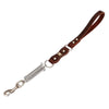 Leather Dog Lead with Spring - Coffee - Medium/Large Dogs