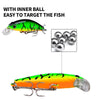 PROBEROS DW592 Sinking Minnow Lure Long Casting Fake Bait Bionic Plastic Hard Bait(Color D)