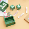 Children Toy Christmas Gift Wooden Calendar Christmas Eve Desktop Ornament, Style: Calendar Tree Green