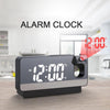 S282 Multifunctional Silent Electronic Digital Projection Clock(White Shell Green Light)