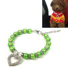 Pearl Cat & Dog Collar, Green, Small (20cm + 5cm)