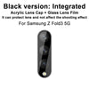 For Samsung Galaxy Z Fold3 5G IMAK Integrated Rear Camera Lens Tempered Glass Film with Lens Cap Black Version