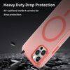 For iPhone 12 Pro MagSafe Frosted Translucent TPU + PC Full Coverage Phone Case(Red)