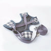 Plaid Bow Vest Harness & Lead Set for Cats & Dogs (L)