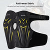 MOTOLSG 2 in 1 Knee Pads Motorcycle Bicycle Riding Warm Fleece Soft Protective Gear (Black White)