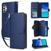 For Samsung Galaxy A13 5G / 4G Nine-card Slots Zipper Wallet Bag Leather Phone Case(Blue)