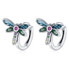 S925 Sterling Silver Vintage Dragonfly Ear Studs Women Earrings