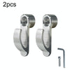 2pcs Motorcycle Modified Helmet Hook Scooter Side Storage Hook(Silver)