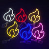 NHD-HY-01 USB Neon LED Flame Shape Party Decorative Lights(Red)
