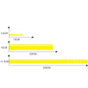 D-930 Lines Pattern Car Modified Decorative Sticker(Yellow)