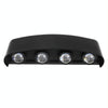 8 LEDs Garden Aluminum Double Head Wall Light(Warm White Light)