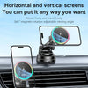 Yesido C315 15W Suction Cup Air Vent Car Wireless Charging Holder with RGB Lighting(Black)