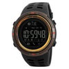 SKMEI 1250 Men Outdoor Waterproof Sports Digital Watch Multi-Function Watch(Coffee/Gold)