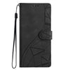 For Samsung Galaxy S24 5G Triangles Embossed Leather Phone Case(Black)