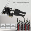 PCIE To PCI-E4 Port USB3.0 Expansion Card Graphics Card Extension(Half High Baffle)
