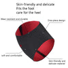 Perforated Heel Cover Indoor Warm Foot Cover(Black+Red)