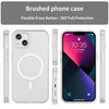 For iPhone 13 MagSafe Frosted Translucent TPU + PC Full Coverage Phone Case(White)