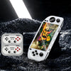 E6 Handheld Game Console 5 Inch IPS Screen Retro Gamebox  With 2 Handles 128GB(White)