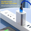 8 Pin 6A Woven Style USB Charging Cable, Cable Length: 1m(Black)