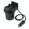 5V 1A+2.4A Two USB Ports & Two Car Cigarette Lighter Socket Car Charger with Holder Function