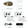 Motorcycle Helmet Call Music Navigation Bluetooth Headset, Color: Green(Hard Pipe Microphone)