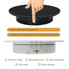 20cm Remote Control Electric Turntable Live Shooting Rotating Display Stand(Black)
