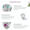 S925 Sterling Silver Cute Owl Beads DIY Bracelet Necklace Accessories