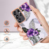 For Samsung Galaxy S25 Ultra 5G Electroplating IMD TPU Phone Case(Purple Flower)