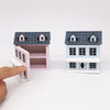 Dollhouse 1:12 Mini House Cute Pocket Villa(Blue)