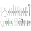 Stainless Steel Nail Clipper Nail Art Tool Set, Color: 12 PCS/Set (Green)