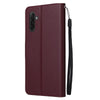 For Samsung Galaxy A26 5G 3-Card Slots Multifunctional Leather Phone Case(Wine Red)