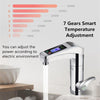 Intelligent Instant Digital Hot Water Faucet Hot and Cold Water Heater, EU Plug(Silver Grey)