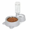 Automatic Pet Feeder Waterer Bowl, Grey, Cat & Dog
