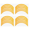2 Sets Wheel Hub Protective Sticker For Scooter Bicycle Electric Vehicle(Yellow)