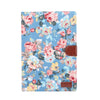 For Samsung Galaxy Tab A8 10.5 2021 X200 / X205 Flower Cloth Leather Smart Tablet Case(Blue)