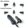 2 PCS Car Charger Fast Charging Driving Recorder Supply Line, Style: 1.5A+2.4A(Mini Left Bend)