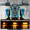 2pcs 12V 3LEDs Motorcycle Mini Water Turn Signal Light (Yellow)