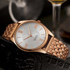 YAZOLE 376 Men Fashion Business Steel Strap Band Quartz Wrist Watch (Black)