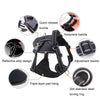 Reflective Dog Vest Leash, Small, Black - Padded Chest Harness