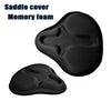 Bicycle Cushion Cover Mountain Bike Road Bike Thickened Silicone Cushion Cover Riding Equipment(Black)