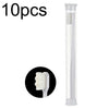 10pcs Nano Silk Soft Bristle Independent Packing Portable Couple Toothbrush, Spec: White Wave