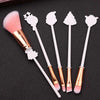 Christmas Makeup Brush Gift Elk Beginner Set Beauty Tool Set, Specification:Five Long Style-Single Side